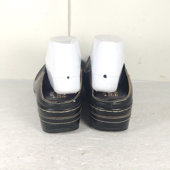 L'artiste Spring Step Women's Chino EU42 US11-11,5 Black Leather Floral Clogs - Picture 11 of 15